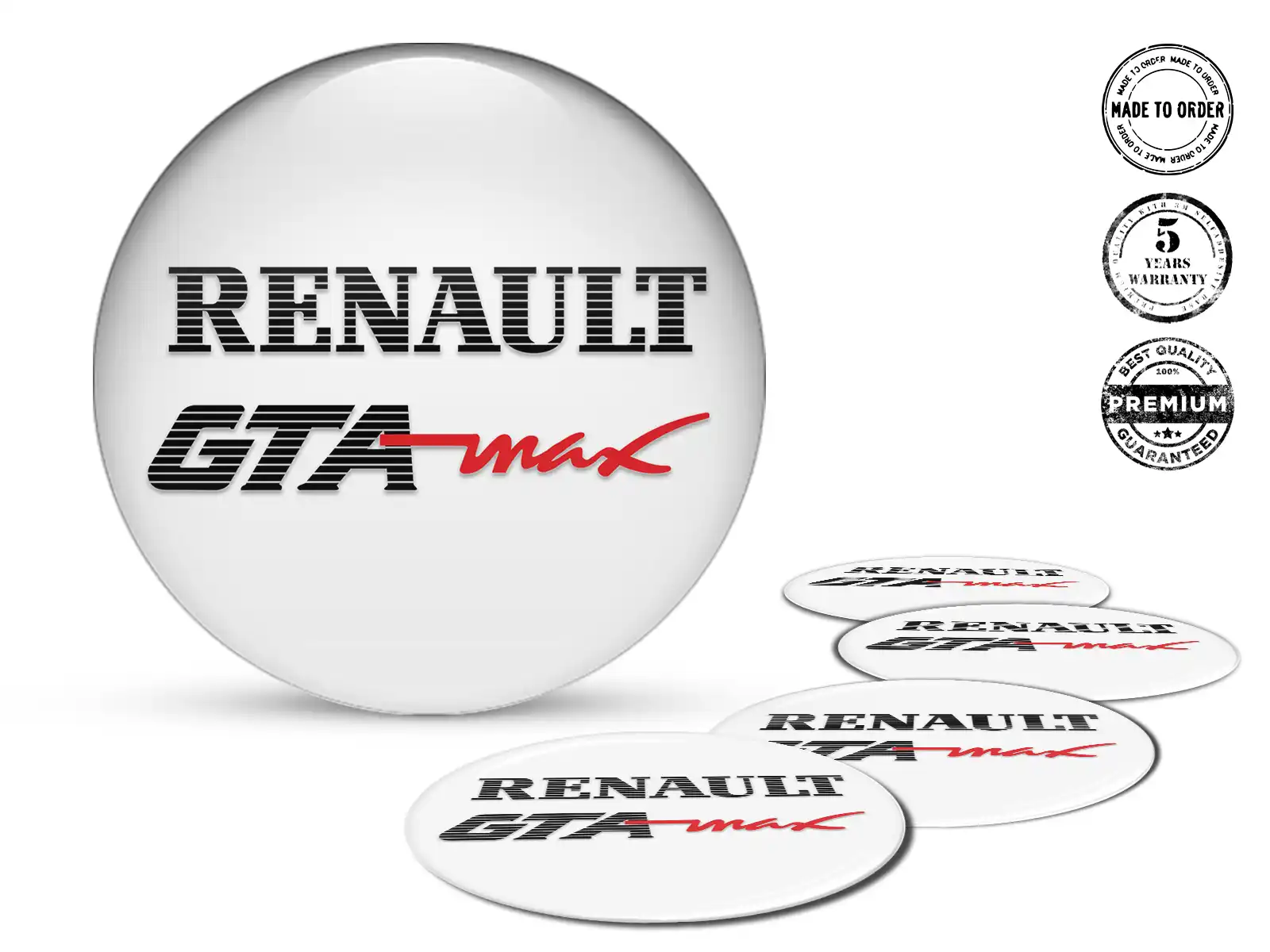 Renault Felgenaufkleber Auto Stilvolles gewölbtes Design